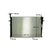 Mahle Engine Radiator fits Hyundai Tucson 2004-2010 2.0