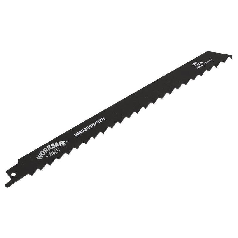 Sealey Reciprocating Saw Blade Wood 225mm 3tpi Pack of 5 WRS3019/225 Sealey - Dynamic Drive