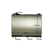 Mahle Engine Radiator fits Suzuki Grand Vitara II 2005-2015 1.9