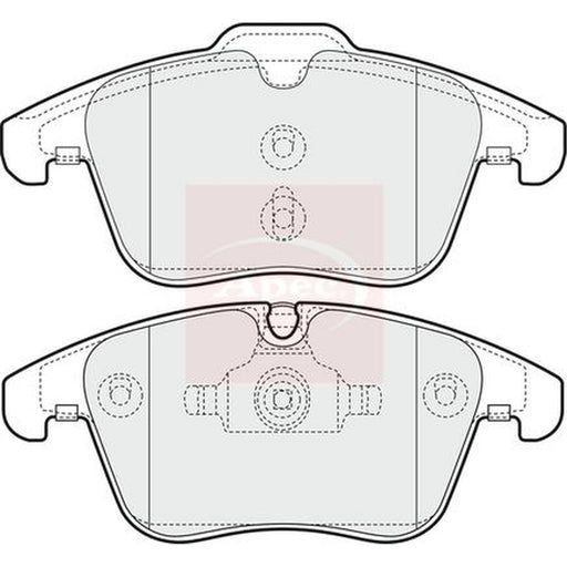 Apec Front Brake Pad Set fits Daimler Super Eight 2005-2009 4.2