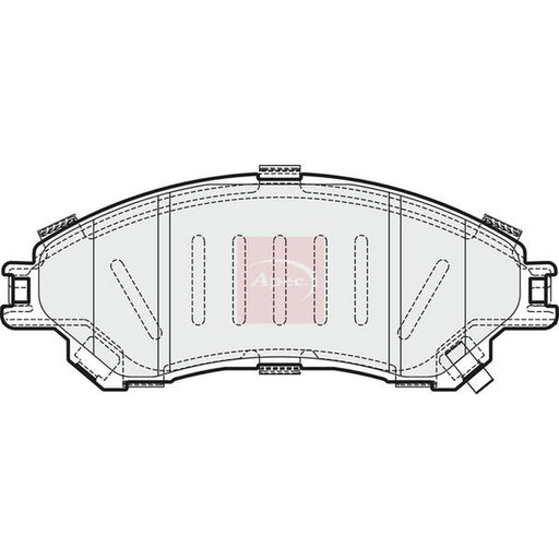 Apec Front Brake Pad Set fits Suzuki S-Cross 2022 on 1.4 1.5