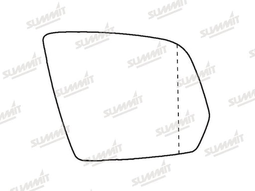 Summit Heated Base Plate With Blind Spot Mirror Glass fits Mercedes W164 / X164 08 to 12 RHS Summit - Bars 4 Cars