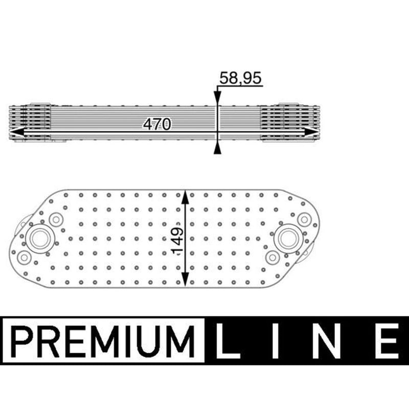 Mahle Engine Oil Cooler fits Volvo Fh II 2012 on