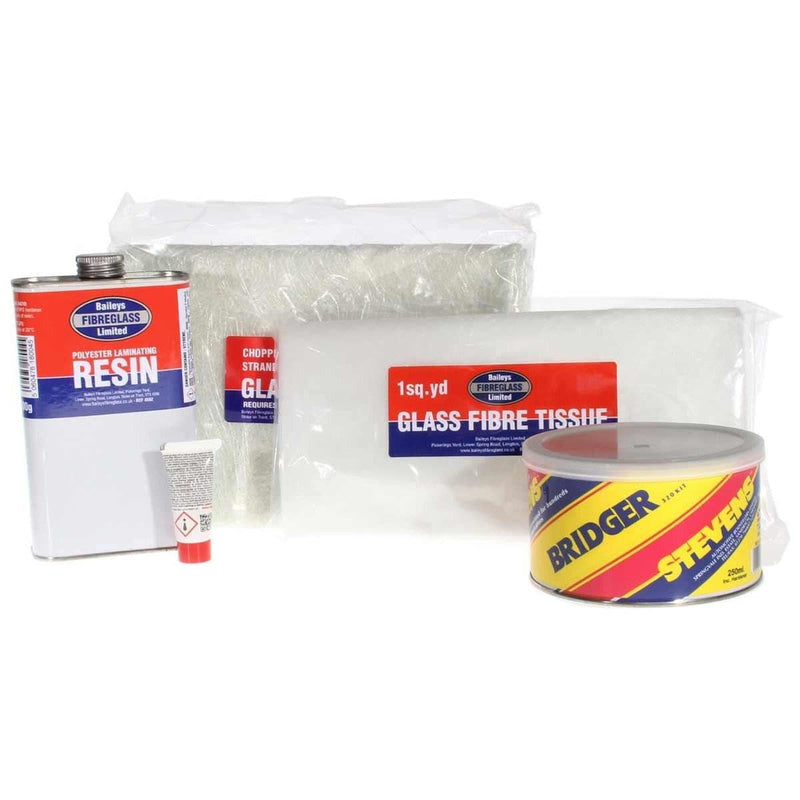 Baileys Fibreglass GRP Repair Project Kit No2 (8 sq.ft) Baileys - NN4 Online
