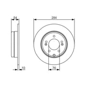 Bosch Front & Rear Brake Discs & Pads fits Kia Optima 2012-2015 1.7 2.0