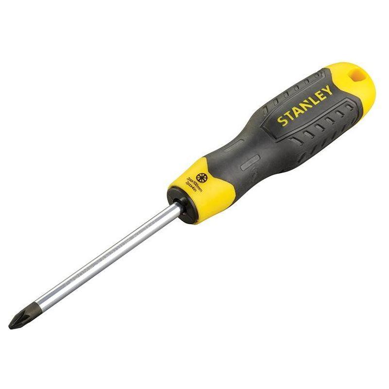 Stanley® Hand Tools Cushion Grip Screwdriver Pozidriv Tip PZ2 x 100mm STANLEY® Hand Tools - NN4 Online
