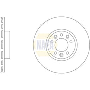 NAPA 2 x Front Brake Discs NBD5341-x2