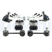 Delphi 8 x Control Arm Repair Kit Front fits Seat Leon 1999-2006 1.4 1.6 1.8 1.9