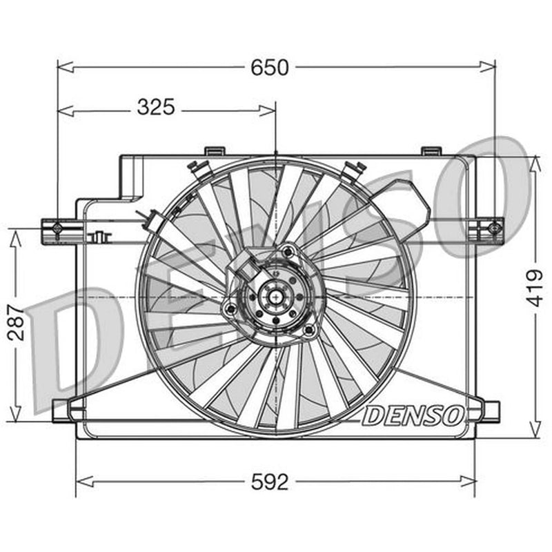 Denso Engine Cooling Fan fits Alfa Romeo 146 1999-2001 1.9