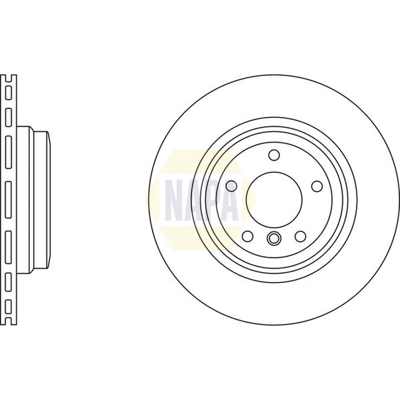 NAPA Front Vented & Rear Vented Brake Discs & Pads fits BMW 3 2004-2013