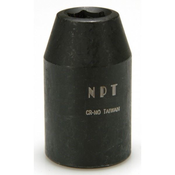 Carlyle Tools Socket - Shallow Impact - Metric - 1/2In. Dr - 15 mm - image 1