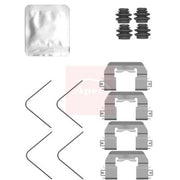 Apec Brake Pad Accessory Fitting Kit Front fits Hyundai I10 III 2020 on 1.0