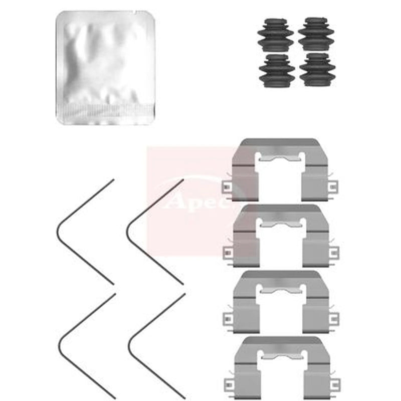 Apec Brake Pad Accessory Fitting Kit Front KIT1565