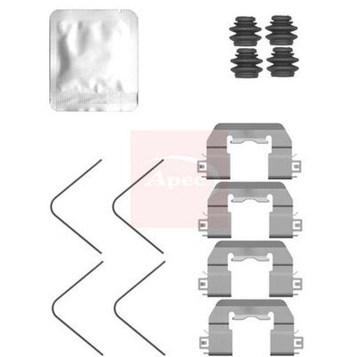Apec Brake Pad Accessory Fitting Kit Front fits Hyundai I10 III 2020 on 1.0