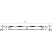 Apec Brake Hydraulic Hose Line Rear Right fits Citroën Ax 1986-1994
