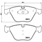 Brembo Front Brake Internally Vented Discs & Pads fits BMW 7 2001-2008