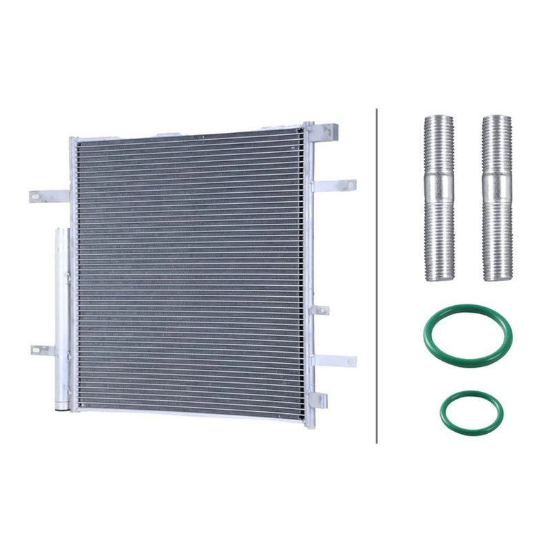 Hella Air Conditioning Condenser fits Mercedes-Benz Atego 2 2004-2014
