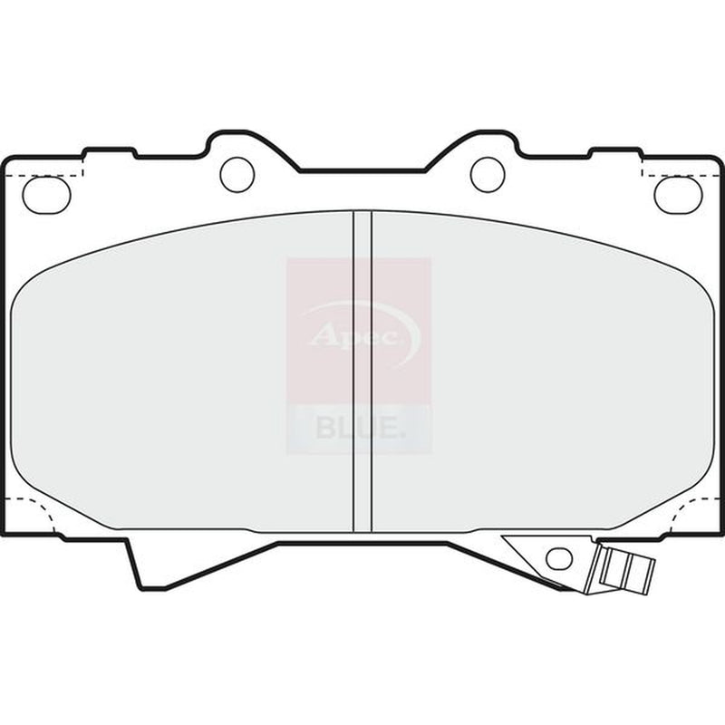 Apec Front & Rear Pads fits Toyota Land Cruiser Amazon 1998-2007 4.2 4.7