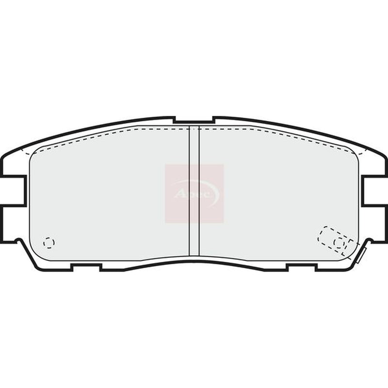 Apec Rear Brake Pad Set fits Isuzu Mu 1993-1998 3.1