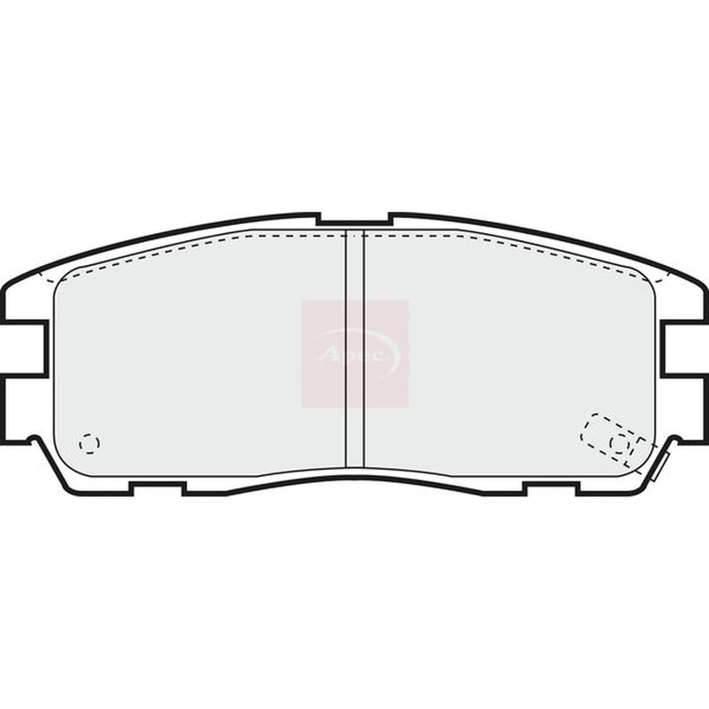 Apec Rear Brake Pad Set PAD798