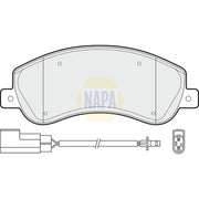 NAPA Front Brake Pad Set fits Ford Transit 2006-2014 2.2 2.3 2.4 3.2