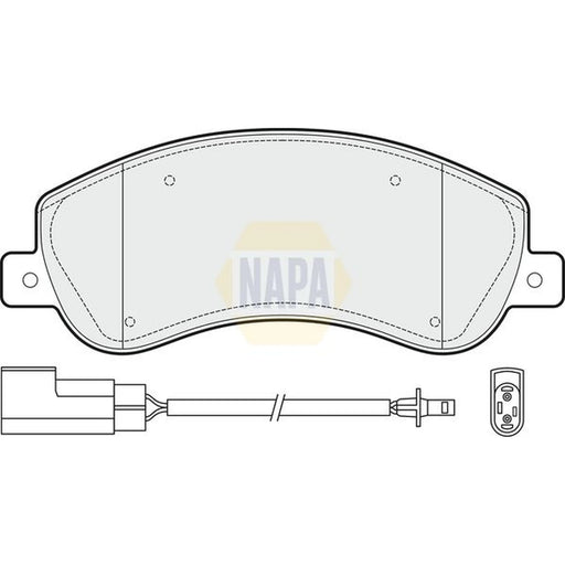 NAPA Front Brake Pad Set NBP1557