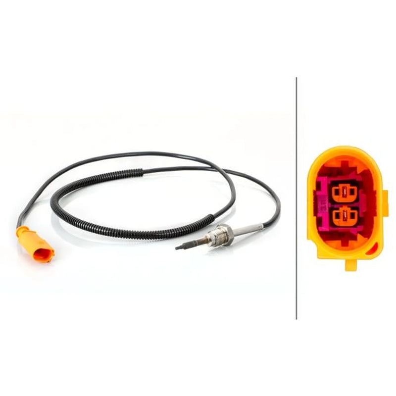 Hella Exhaust Gas Temperature Sensor after soot particulate fil fits VW Multivan