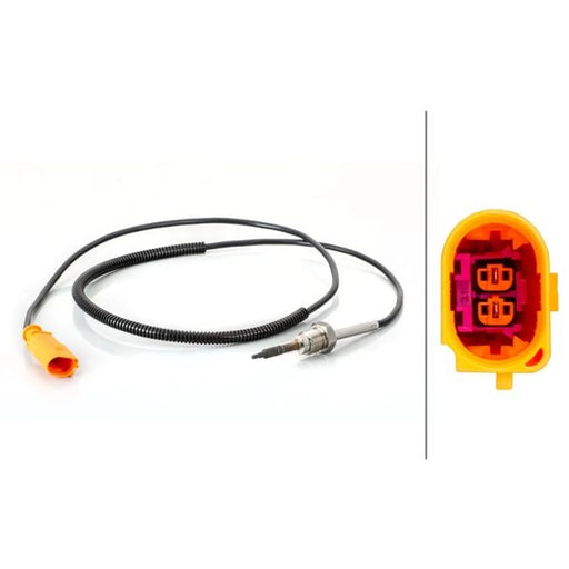 Hella Exhaust Gas Temperature Sensor after soot particulate fil fits VW Multivan