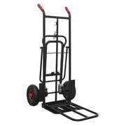 Sealey Heavy-Duty 3-in-1 Sack Truck with PU Tyres 300kg Capacity CST989HD Sealey - Dynamic Drive