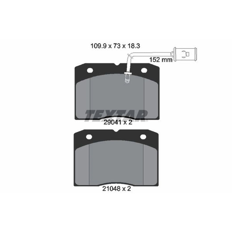 Textar Front Brake Pad Set 2904101