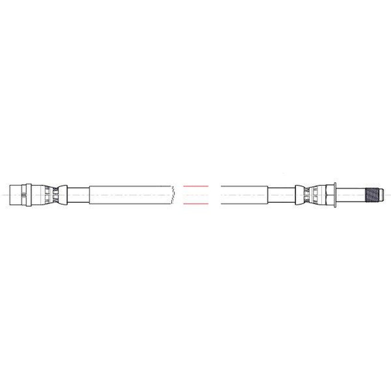 Apec Brake Hydraulic Hose Line Rear fits Mercedes-Benz Sprinter 3,5-T 2006-2018