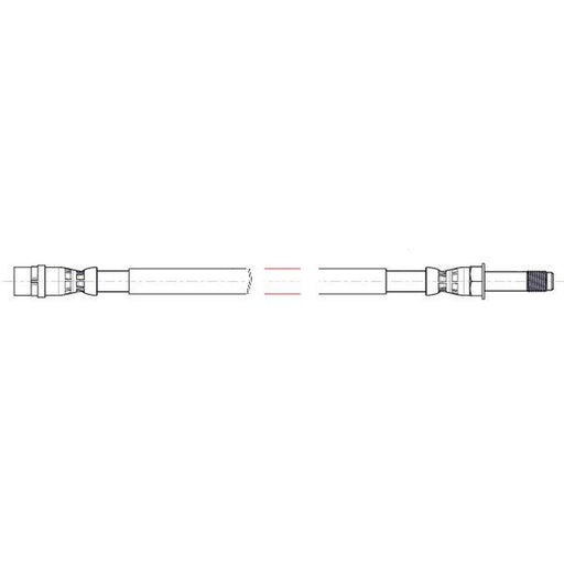 Apec Brake Hydraulic Hose Line Rear fits Mercedes-Benz Sprinter 3,5-T 2006-2018