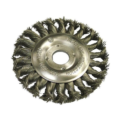 Faithfull Circular Wire Brush 125 x 12mm 22.2mm Bore, 0.50mm Wire Faithfull - Town Tools