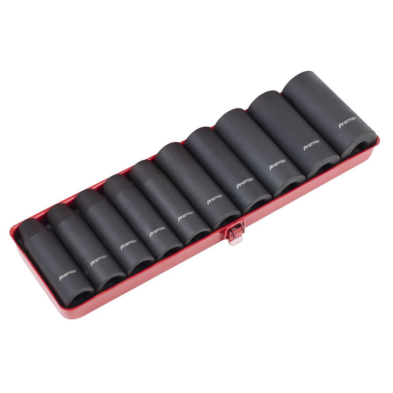 Sealey Premier Premier Deep Impact Socket Set 1/2"Sq Drive 10pc AK58/11M Sealey Premier - Dynamic Drive