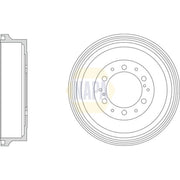 NAPA Brake Drum Assembly Rear NDR1018