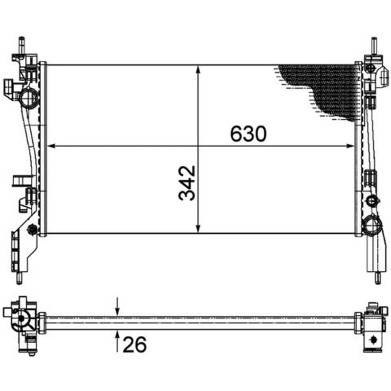 Mahle Engine Radiator CR 1120 000P