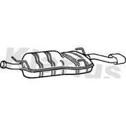 Klarius Box With Tail Pipe Rear fits Saab 9-3 1999-2003 2.0