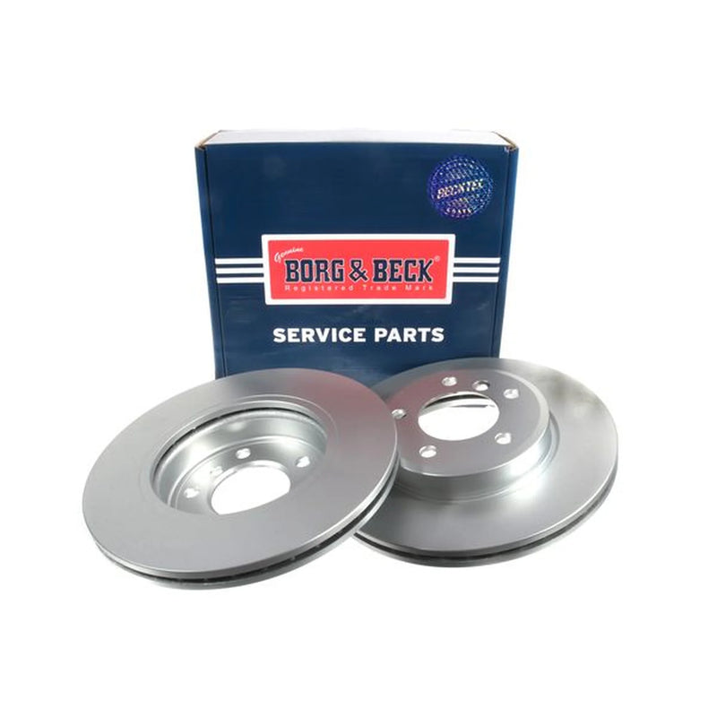 Borg & Beck Front Brake Vented Discs & Pads fits BMW 3 2000-2007