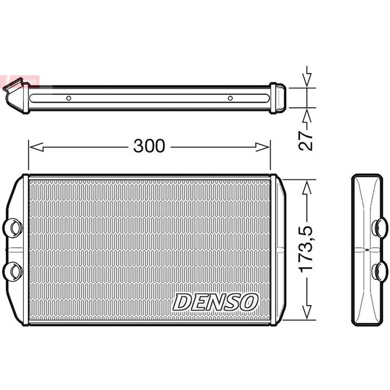 Denso Heater Matrix Core Heat Exchanger fits Iveco Daily VI 2014-2021