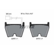Textar Front Brake Pad Set 2249101