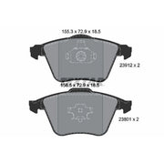 Textar Front Brake Pad Set 2391201