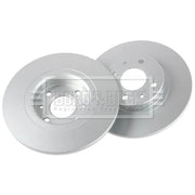 Borg & Beck Front Brake Solid Discs & Pads fits Fiat Punto 1993-2000 1.1 1.2 1.7