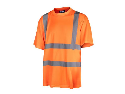 Scan Hi-Vis T-Shirt Orange - L (44in) Scan - NN4 Online