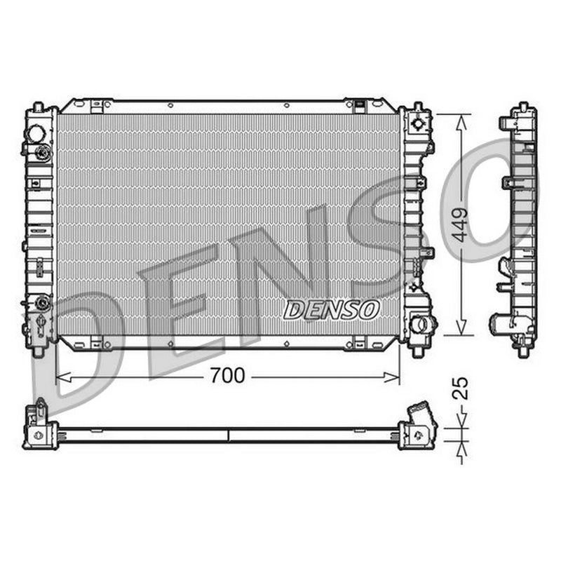 Denso Engine Radiator fits Ford Maverick 2001 on 2.0