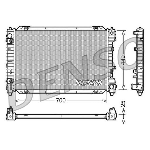 Denso Engine Radiator fits Ford Maverick 2001 on 2.0