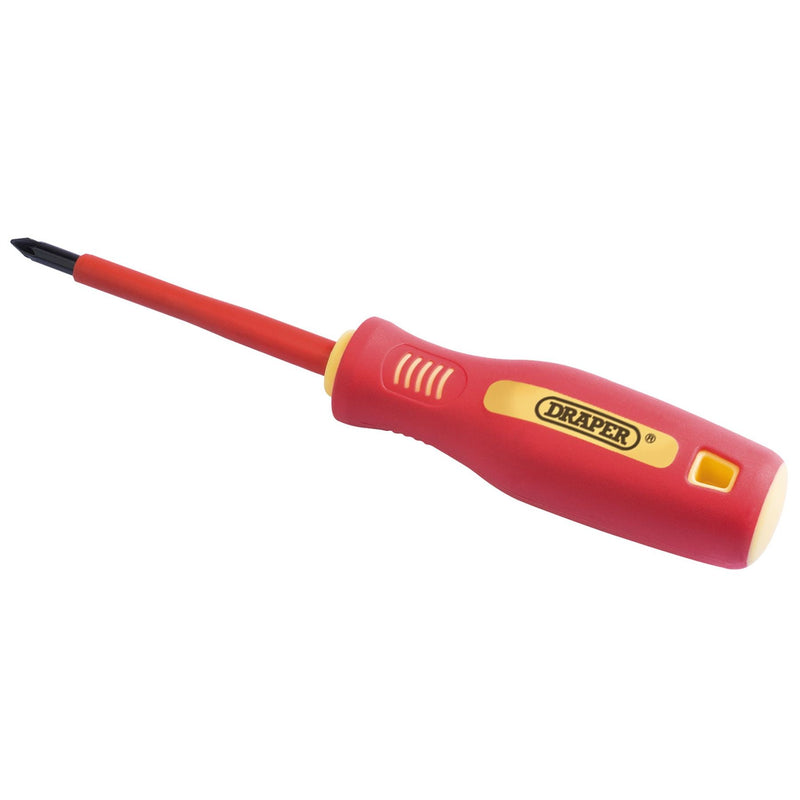 Draper Fully Insulated Soft Grip PZ TYPE Screwdriver, No.1 x 80mm (sold loose) Draper - Dynamic Drive