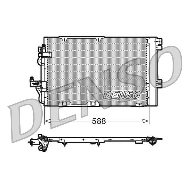 Denso Air Conditioning Condenser fits Opel Astra G 2000-2005 1.8