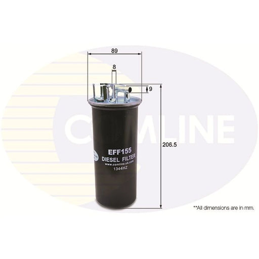Comline Fuel Filter Element fits Audi A6 Allroad C6 2006-2011 2.7 3.0