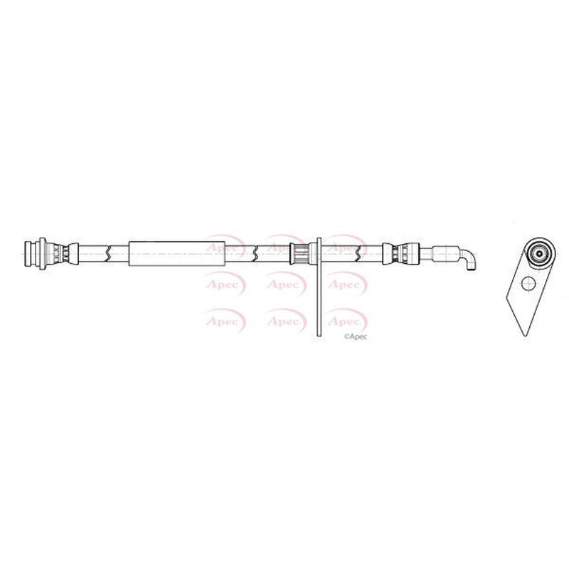Apec Brake Hydraulic Hose Line Front Right fits Ford Galaxy 2019-2023 2.0