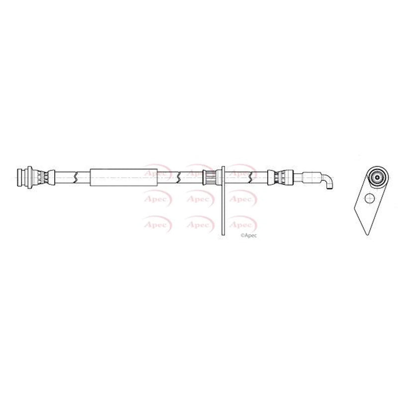 Apec Brake Hydraulic Hose Line Front Right HOS4471